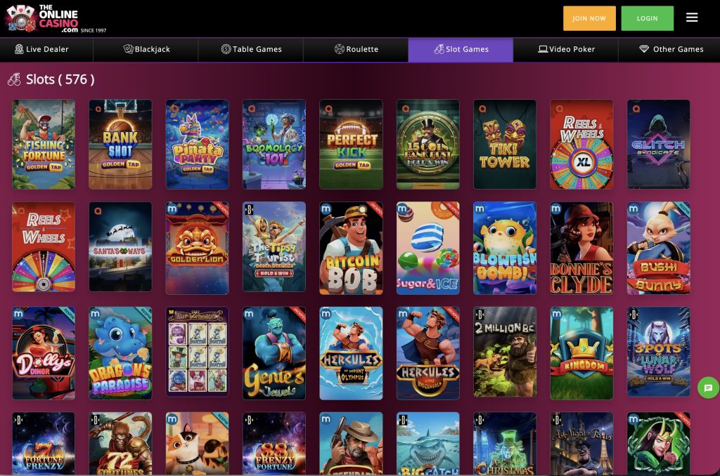 TheOnlineCasino Slot Games